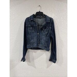 Celebrity Pink Denim Jacket Blue Jean Jacket Dark Wash Juniors Sz X-Large